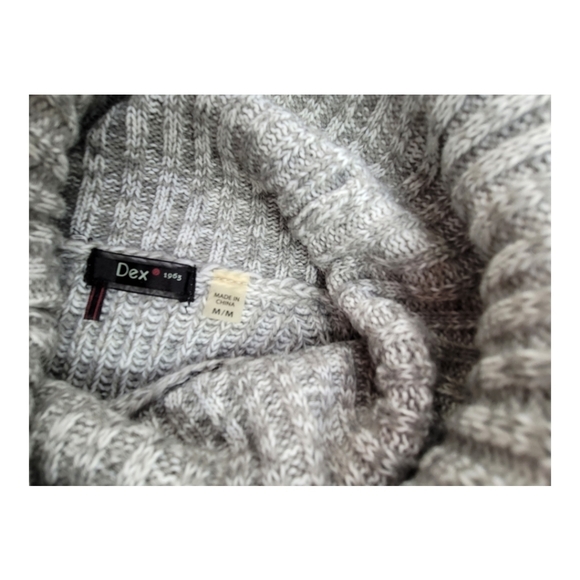 DEX 1963 Turtleneck Sweater Gray Size Medium - Picture 6 of 8